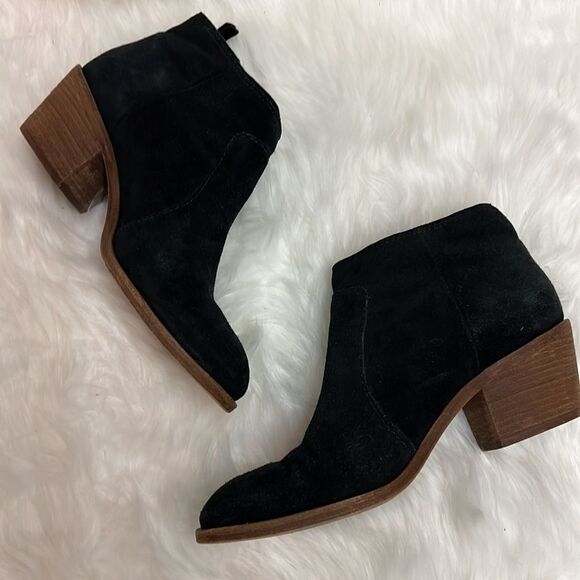 Madewell The Janice Boot in Black Suede Size 9 D21 - Picture 8 of 10
